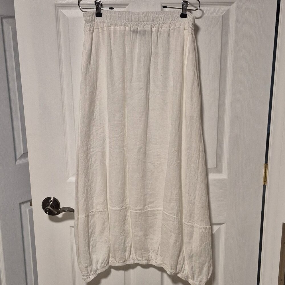 VIVIAN SHYU - Made in Italy - Linen Midi/maxi Skirt.